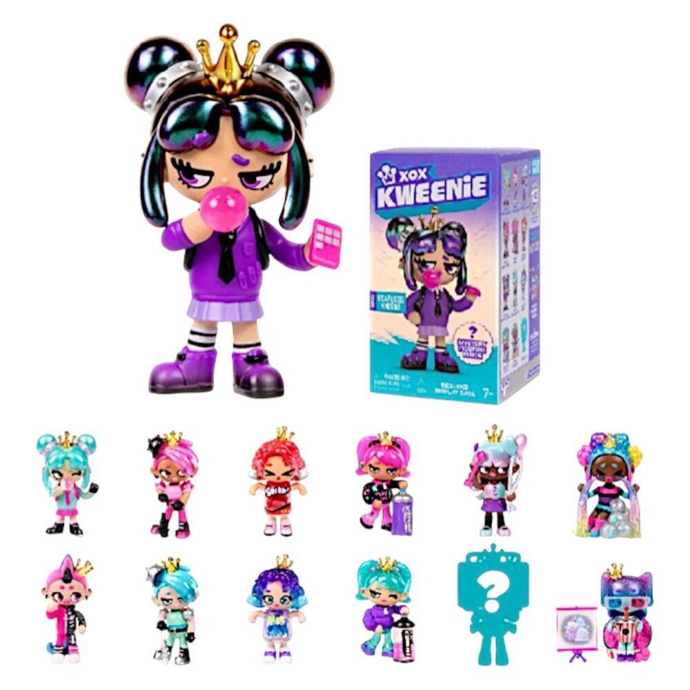 XOX Kweenie Fearless Kweens Mystery Pack Collectible Figurine with Display Case - Picture 7 of 12